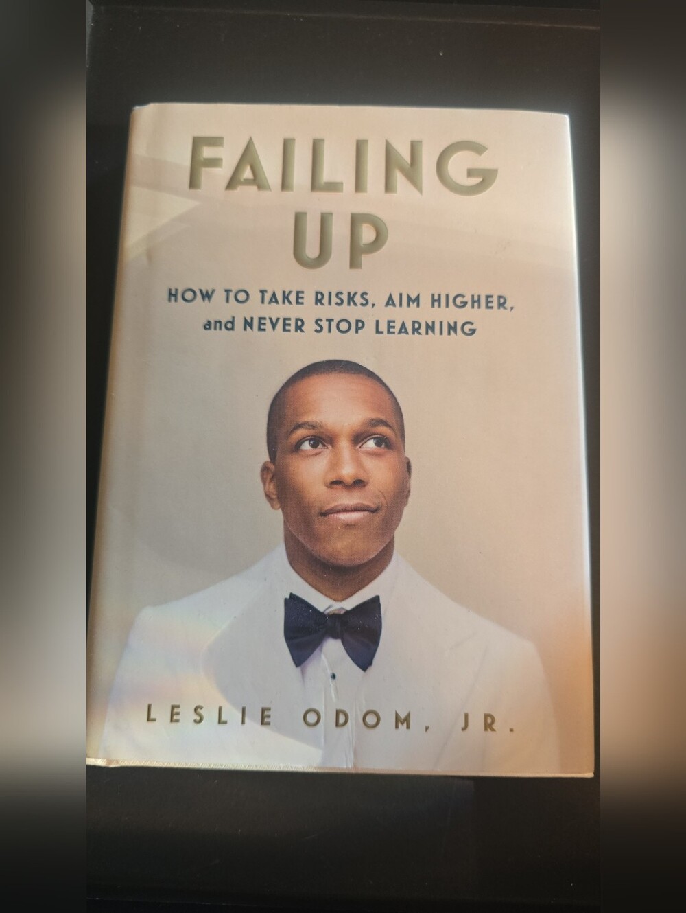 Like NEW Hardcover Book Failing Up by Leslie Odom Jr. Smoke Pet Free Home